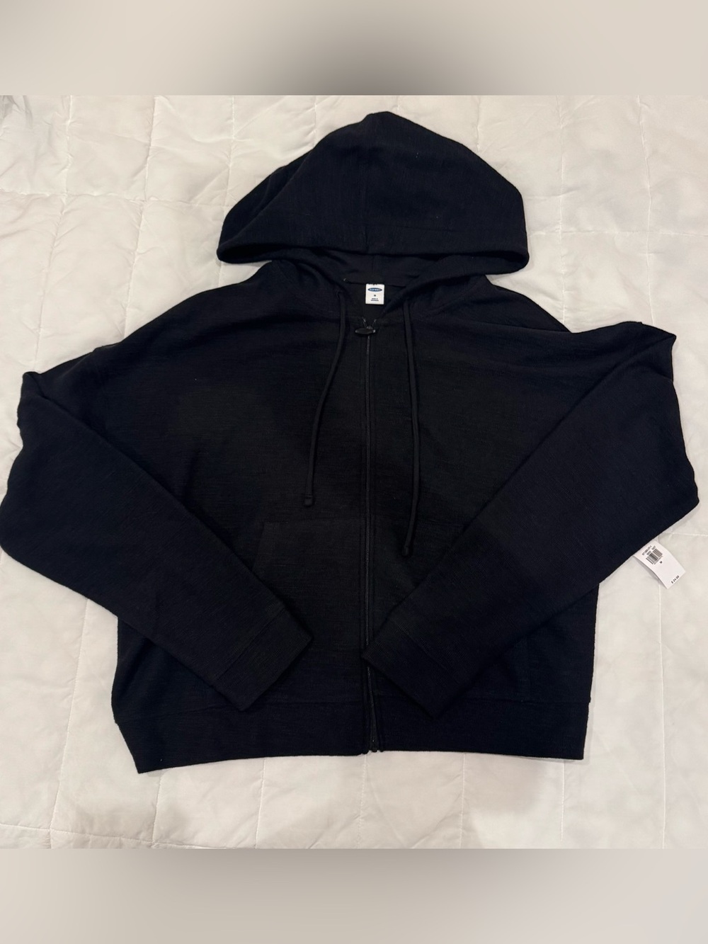 Old Navy NWT Women’s Black Full Zip-Up Hoodie Size Medium